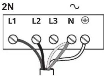 2N ~ L1 L2 L3 N ⊕