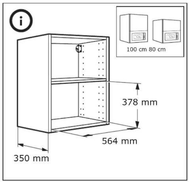 i 100 cm 80 cm 378 mm 564 mm 350 mm