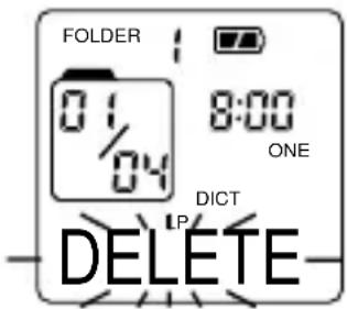 FOLDER 0:1 0:4 8:00 ONE DICT DELETE