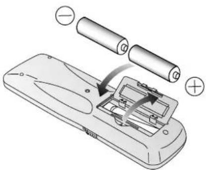 Diagram showing battery installation process with labeled components and directional arrows
