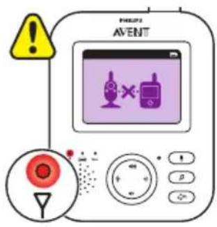 PHILIPS Avent SCD833 - Prepojenie rodičovskiej a detskej jednotky - 5