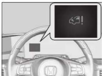 Honda E (2020) - Vystražné hlášení systému pro vyskakovací kapotu - 1