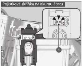 Pojistková skřínka na akumulátoru 1