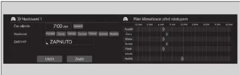 > Nastavení 1 Cas objektu 7:00 AM Usoba Opakovat Poudlt Oxy Třrdu Zantu Přík Sábanu Modis ZAP/VYP ZAPNUTO Ulcžit Zrůt Plan klimatrace před nástupem 12 AM 3 AM 6 AM 9 AM 12 PM 3 PM 6 PM 9 PM 12 AM Přoděl Ovory Štečka Čravick Příkš Sábanu Modis 0 0 0 0 0 0