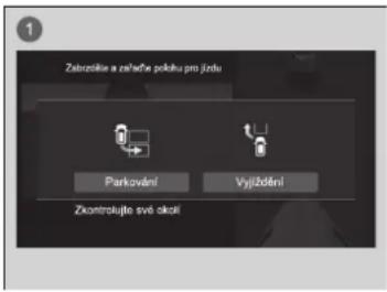 Zabozálie a zaříšte pokélu pro žetnu Parkování Vyjždění Zkontroklujte své okali