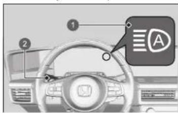 Honda E (2020) - Jak používat automatická dálková světla - 1