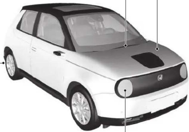 Honda E (2020) - Lišty stěračů - 1