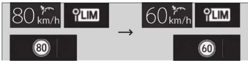 80 km/h iLIM → 60 km/h iLIM 80 60