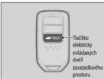 Tlačitko elektricky ovládaných dveří zavazadlového prostoru