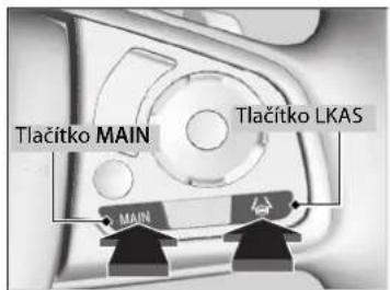 Tlačitko MAIN Tlačitko LKAS MAIN