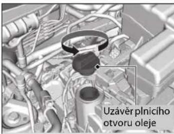 Uzávěr plnicího otvoru oleje