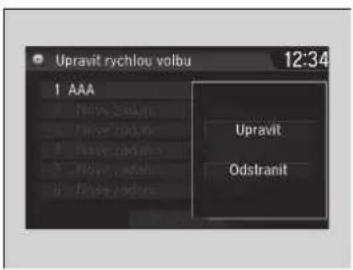 Upravit rychlou volbu 12:34 1 AAA Upravit Odstranit
