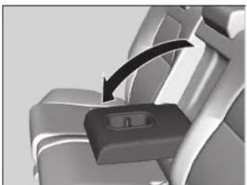Honda CR-V (2019) - Používání loketní opěrky sedadel ve druhé řadě - 1