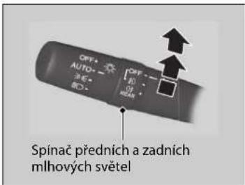 OFF+ AUTO- 36+ 80+ OFF 01 02 Spinač předních a zadních mlhových světel