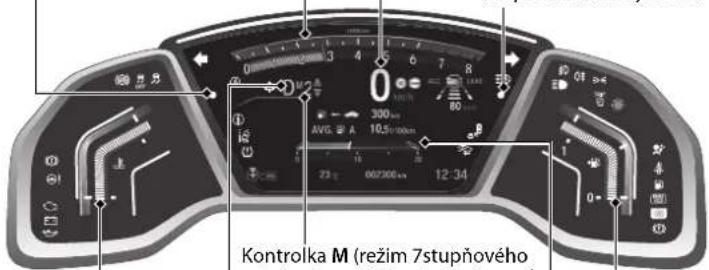 Kontrolka M (režim 7stupňového