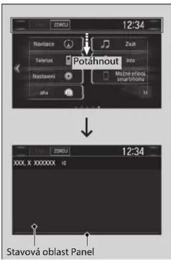 ZOROU 12:34 Navigace Zulk Telefon Into Potáhnout Nastaveni Možné příčníj, smartříčnou aňa Tř ZOROU 12:34 XXX, X XXXXXXX 15 Stavová oblast Panel
