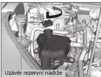 Uzávěr rezervní nádrže