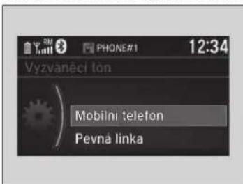Vyzvaněci tón Mobilni telefon Pevná linka