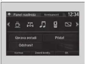 Panel nastroju kontinuace1 12:34 Uprava poradi Pridat Odstrani! Vycrozi Zenerit kondis OK