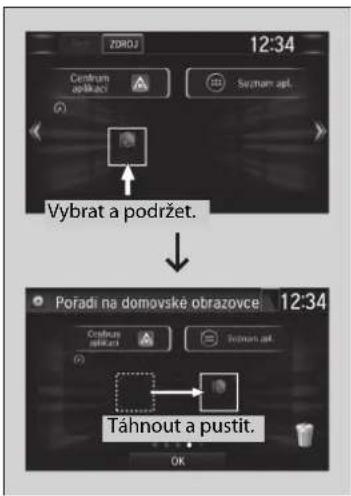 ZDROJ 12:34 Centrum apěkaci Suzmum apt. Vybrat a podržet. Pořadí na domovské obrazovce 12:34 Čednou apěkaci Táhnout a pustit. OK