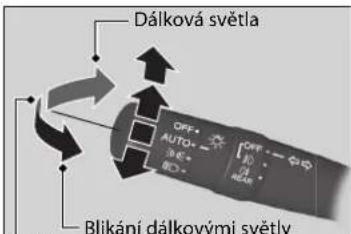 Dálková světla OFF- AUTO+ 10E- 8C- Blikání dálkovými světly