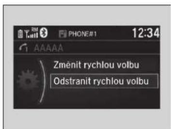 Zménit rychlou volbu Odstranit rychlou volbu