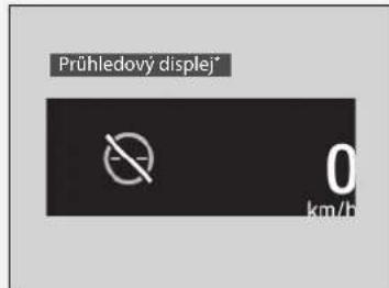 Prühledový displej* 0 km/h