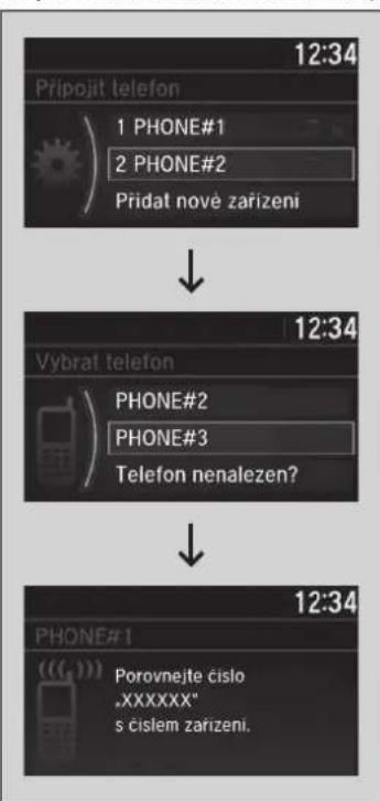 Honda CR-V (2019) - ■Spárování mobilního telefonu (jestliže se systémem již byl spárován telefon) - 1