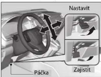 Nastavit Páčka Zajistit