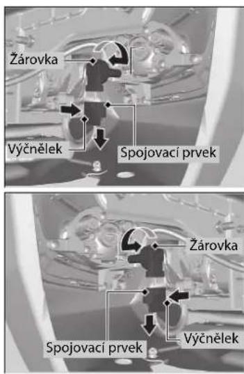Žárovka Výčnělek Spojovací prvek Žárovka Spojovací prvek Výčnělek