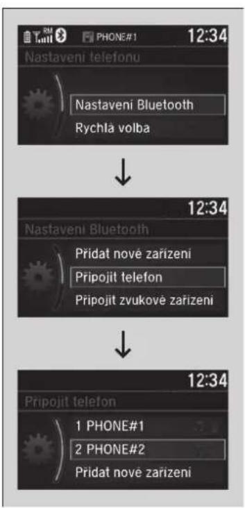 Honda CR-V (2019) - ■Spárování mobilního telefonu (jestliže se systémem již byl spárován telefon) - 2