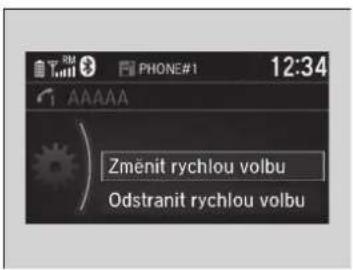 Zmenit rychlou volbu Odstranit rychlou volbu