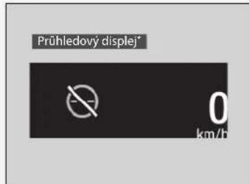 Prühledový displej* 0 km/h