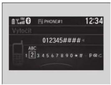 Výtočit 012345### ABC 1 2 3 4 5 6 7 8 9 0 * # P @ C