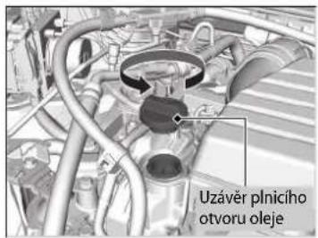 Uzávěr plnicího otvoru oleje