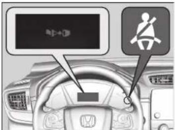 Honda CR-V Hybrid (2019) - Připomenutí nezapnutého bezpečnostního pásu - 1
