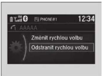 Zménit rychlou volbu Odstranit rychlou volbu