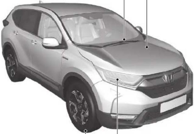 Honda CR-V Hybrid (2019) - Lišty stěračů - 1