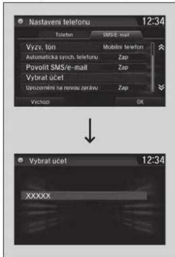 Nastaveni telefonu 12:34 Telefon SMS/E-mail Vyzv. tón Mobini telefon Automaticka synch. teleforu Zap Povolit SMS/e-mail Zap Vybrat účet Upozornění na novou zarávu Zap Vychizi OK Vybrat účet 12:34 XXXXX