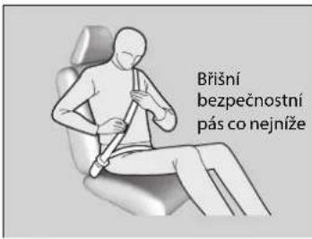 Břišní bezpečnostní pás co nejniže