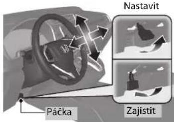 Nastavit Páčka Zajistit
