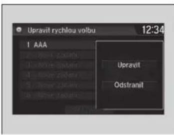 Upravit rychlou volbu 12:34 1 AAA Upravit Odstravit