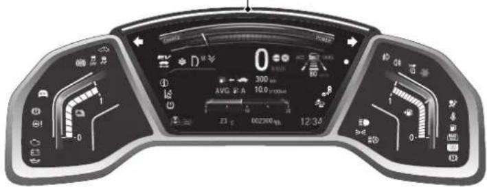 Honda CR-V Hybrid (2019) - Barevný měřicí přístroj - 1