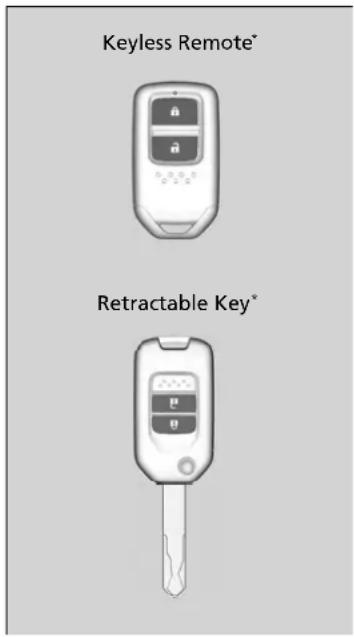 Keyless Remote* Retractable Key*