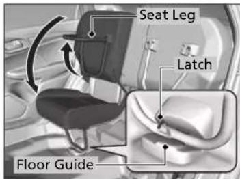 Seat Leg Latch Floor Guide