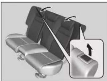 Honda Jazz (2020) - Adjusting the Rear Seat-Backs - 1