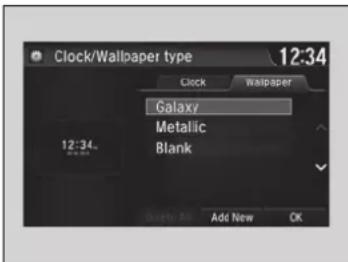 Clock/Wallpaper type 12:34 Clock Wallpaper Galaxy Metallic Blank 12:34. Add New OK