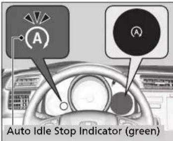 Auto Idle Stop Indicator (green)