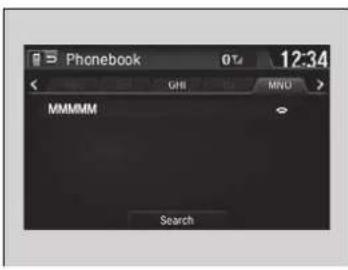 Phonebook 0:14 12:34 GHI MNO MMMMM Search