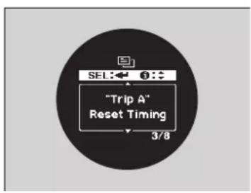 SEL: ← ① "Trip A" Reset Timing 3/8